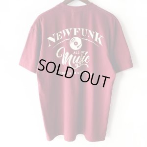 画像1: 【NEWFUNK】Music All Day TEE (Wine)