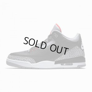 画像2: 【NIKE】AIR JORDAN 3 BLACK CEMENT