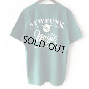 画像1: 【NEWFUNK】Music All Day TEE (Ivy Green)