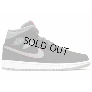 画像2: [USED] NIKE AIR JORDAN 1 MID "BK/GY"