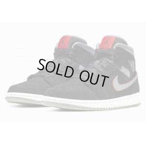 画像1: [USED] NIKE AIR JORDAN 1 MID "BK/GY"