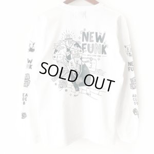 画像1: 【NEWFUNK】SIBA "COOL J" LONG SLEEVE SHIRT (White)