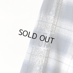 画像5: 【NEWFUNK】PAISLEY LINE OVERCHECK SHIRT (NAVY)