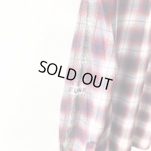 画像4: 【NEWFUNK】PAISLEY LINE OVERCHECK SHIRT (RED)