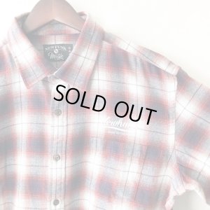 画像3: 【NEWFUNK】PAISLEY LINE OVERCHECK SHIRT (RED)