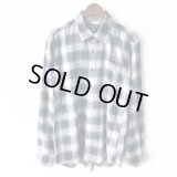 【NEWFUNK】PAISLEY LINE OVERCHECK SHIRT (NAVY)