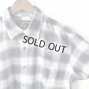 画像3: 【NEWFUNK】PAISLEY LINE OVERCHECK SHIRT (NAVY)