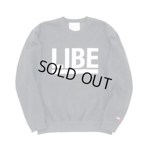 画像1: 【LIBE BRAND】BIG LOGO CREW SWEAT (BLACK)