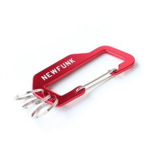 画像2: 【NEWFUNK】Carabiner Keychain (Red)