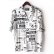 画像1: Pattern Shirt / Beyond White / size: L (1)