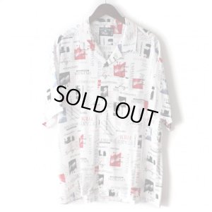 画像1: Pattern Shirt / Stand Firm / size: L