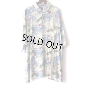 画像1: Pattern Shirt / Sea Aloha / size: 2XL