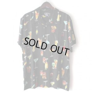 画像1: Pattern Shirt / Cocktail Black / size: XL