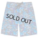 【CROOKS&CASTLES】 BLUE TIGER CAMO BOARDSHORT