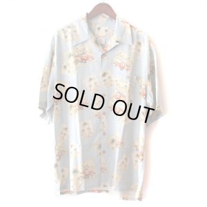 画像1: Pattern Shirt / L.Blue Bus / size: XL