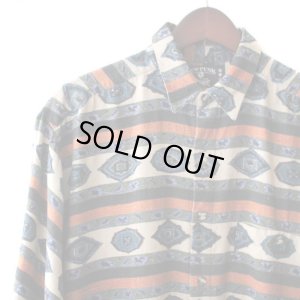 画像3: Pattern Shirt / Sapphire / size: XL