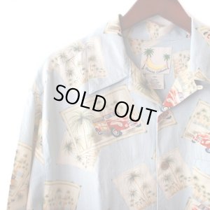 画像3: Pattern Shirt / L.Blue Bus / size: XL