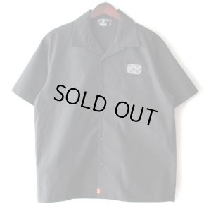 画像1: 【NEWFUNK】AMKZTAG OPEN COLLAR SHIRT (Black)