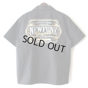 画像2: 【NEWFUNK】AMKZTAG OPEN COLLAR SHIRT (Black)