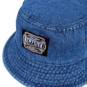 画像2: 【NEWFUNK】AMKZTAG BUCKET HAT (INDIGO DENIM)