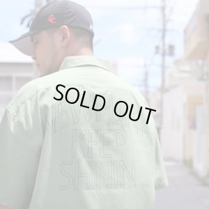 画像9: 【NEWFUNK】HALF ZIP LINEN SHIRT (Light Green)