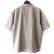 画像2: 【NEWFUNK】HALF ZIP LINEN SHIRT (Beige Gray)