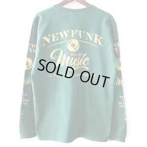 画像1: 【NEWFUNK】MUSIC ALL DAY LONG SLEEVE SHIRT (Ivy Green)