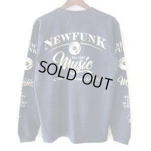 画像1: 【NEWFUNK】MUSIC ALL DAY LONG SLEEVE SHIRT (Navy)