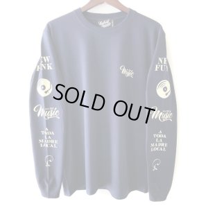 画像2: 【NEWFUNK】MUSIC ALL DAY LONG SLEEVE SHIRT (Navy)