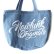 画像2: 【NEWFUNK】DENIM TOTE BAG (LIGHT BULE) (2)