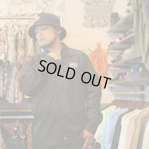 画像8: 【NEWFUNK】AMKZTAG OPEN COLLAR LONG SLEEVE SHIRT (Black)