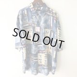 [キズ有り] Pattern Shirt / Blue Br / size: XL