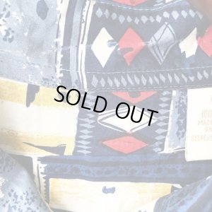 画像4: [キズ有り] Pattern Shirt / Blue Br / size: XL