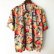 画像1: Pattern Shirt / Orange Fruit / size: L (1)