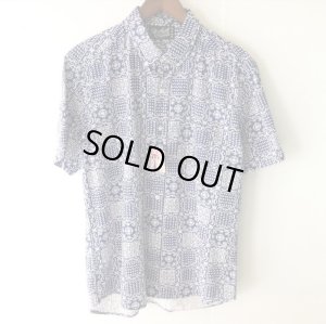 画像1: Pattern Shirt / Block Paisley / size: L