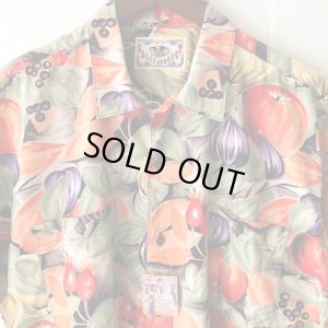 画像3: Pattern Shirt / Orange Fruit / size: L