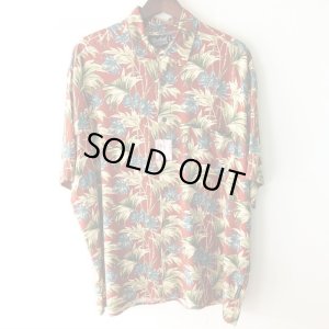 画像1: Pattern Shirt / Red Take / size: XL