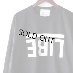 画像3: 【LIBE BRAND × NEWFUNK】UPSIDEDOWN BIG LOGO LONG SLEEVE SHIRT (Bk/White)