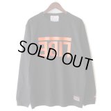 【LIBE BRAND × NEWFUNK】UPSIDEDOWN BIG LOGO LONG SLEEVE SHIRT (Bk/Orange)