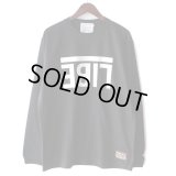 【LIBE BRAND × NEWFUNK】UPSIDEDOWN BIG LOGO LONG SLEEVE SHIRT (Bk/White)