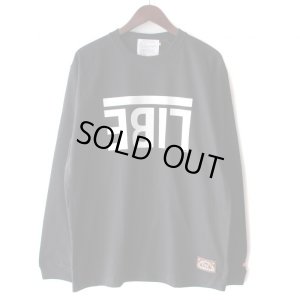 画像1: 【LIBE BRAND × NEWFUNK】UPSIDEDOWN BIG LOGO LONG SLEEVE SHIRT (Bk/White)