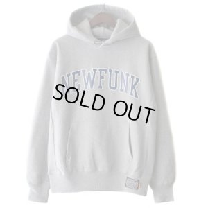 画像1: 【NEWFUNK】COLLEGE LOGO HOODIE (Gray)