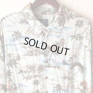 画像1: Pattern Shirt / leaf / size: 2XL