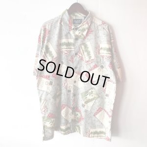 画像2: Pattern Shirt / Letter / size: XL