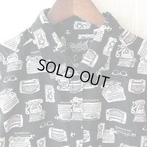 画像1: Pattern Shirt / typewriter / size: L