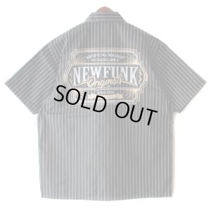 画像2: 【NEWFUNK】AMKZTAG STRIPE SHIRT (Black)