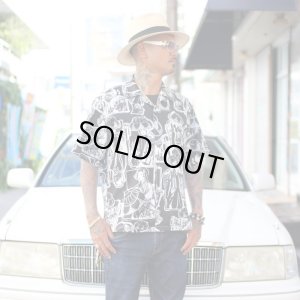 画像4: 【Ryukyu Pride Wear】Open Collar Shirt (Black)