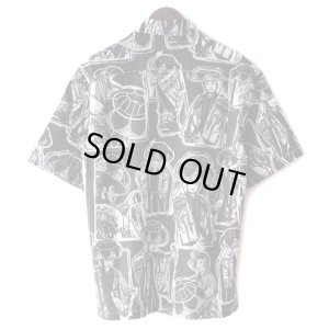 画像2: 【Ryukyu Pride Wear】Open Collar Shirt (Black)