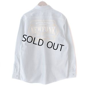 画像2: 【NEWFUNK】AMKZTAG Chambray Long Sleeve Work Shirt