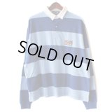 【NEWFUNK】Short Length Rugby Shirt (Blue)